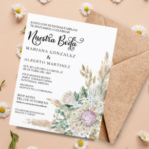 Papier Mariage Espagnol Notre Mariage RSVP Budget Bohème