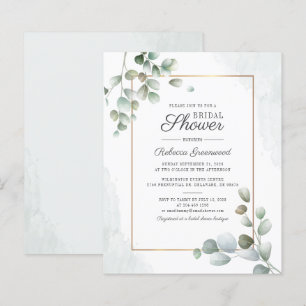 Papier Mariage Eucalyptus Géométrique Végétal Budget Ente