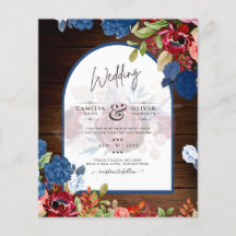 Mariage Floral bleu Bourgogne rustique