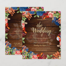 Mariage Floral bleu Bourgogne rustique