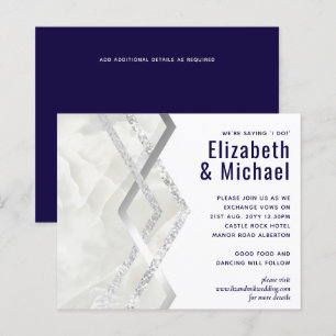 Papier Mariage LeahG Budget Marine Silver Deco