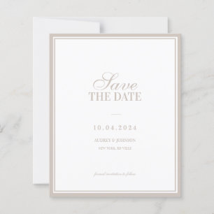 Papier MARIAGE Luxe Classique Vintage Ivoire Bordure