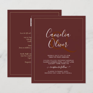 Papier MARIAGE monochrome tout-en-1