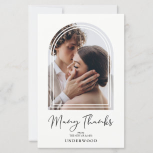 Papier Mariage photo à effet minimaliste bas