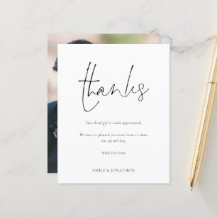 Papier Mariage photo de script budget Merci