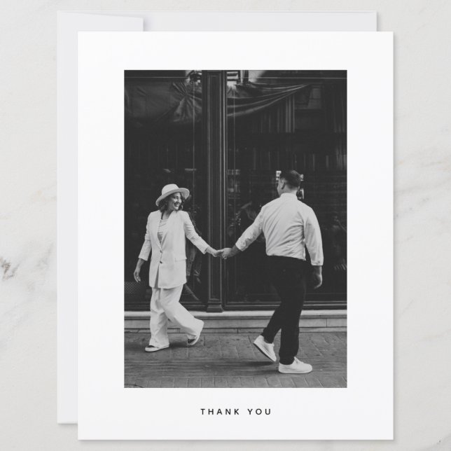 Papier MARIAGE photo minimaliste BUDGET (Devant)