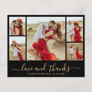 Papier Mariage photo noir Budget Gold