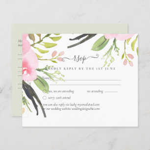 Papier Mariage rose et ocre rose RSVP