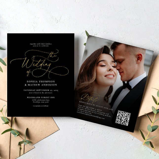 Papier MARIAGE Rsvp du code Rsvp du code Rsvp Elegant de  (Créateur téléchargé)