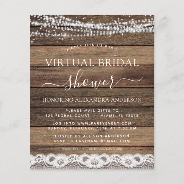 Papier Mariage Virtuel Pas Cher Fête de Fiançailles Décor (Devant)