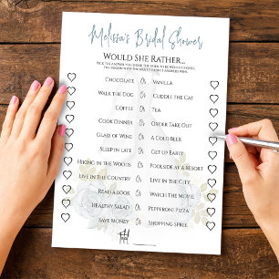 Papier Mariage Voudrait-Elle Plutôt Fête des mariées Jeu 