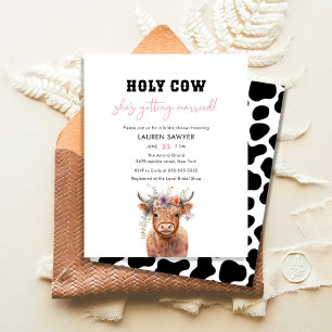 Papier Mariage Western Country Sainte Vache à petit budge