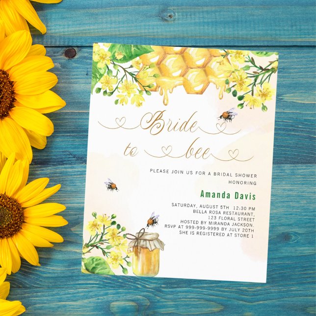 Papier Mariée à abeille jaune nid d'abeilles budget nupti (Créateur téléchargé)