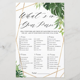 Papier Mariée de verdure tropicale Ce qu'il y a dans votr