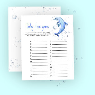 Papier Marine Baby Item Jeu. Jeu baby shower