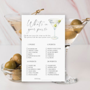 Papier Martini nuptiale Qu'est-ce qu'il y a dans votre sa