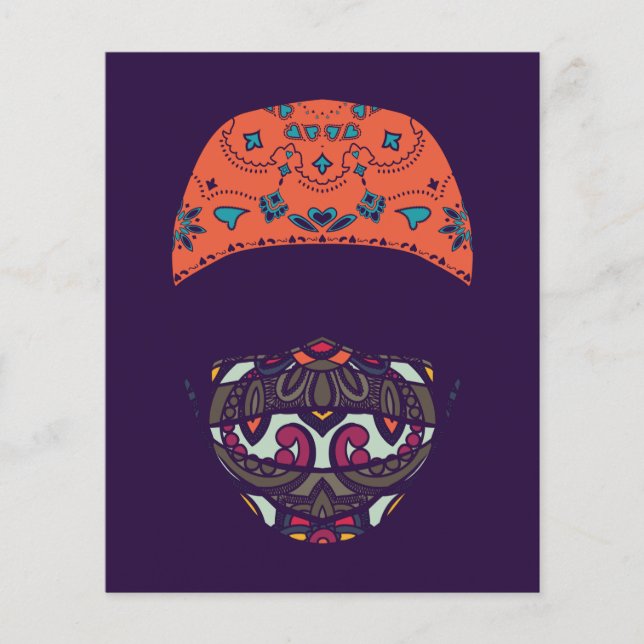 Papier masqué de paisley (Devant)