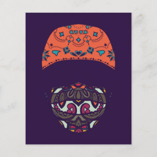 Papier masqué en paisley