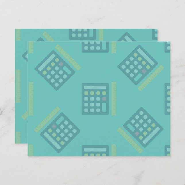 Papier Maths des calculateurs (Devant / Derrière)