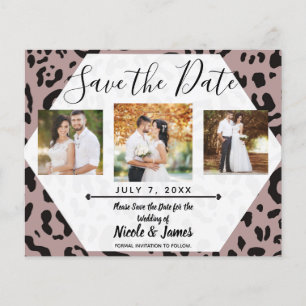 Papier Mauve Blush Pink Cheetah Leopard Enregistrer la da