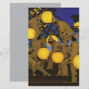Papier Maxfield Parrish Les Porteuses de Lanternes 1908 V