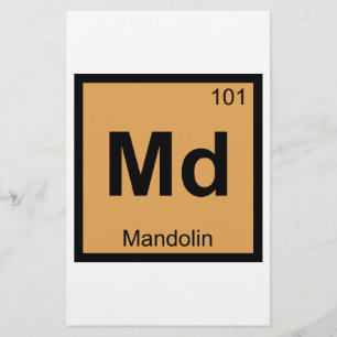 Papier Md - Symbole de table périodique de la chimie de m