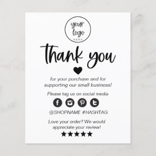 Papier Médium - Ordre du Mini Thank You