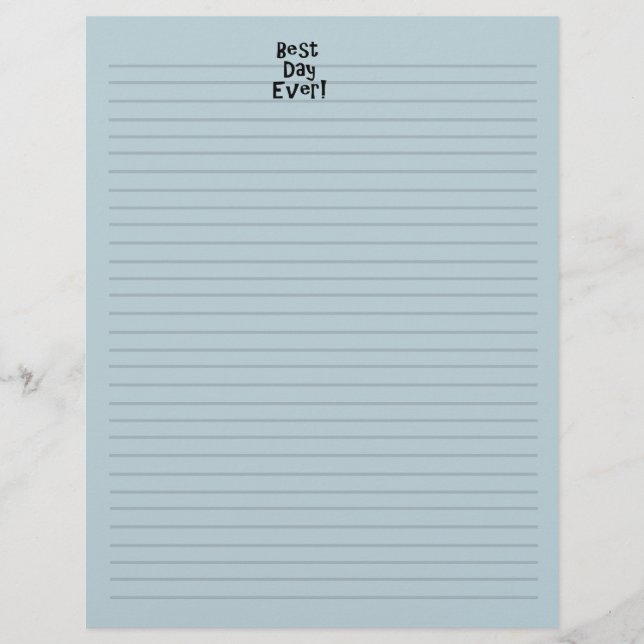 Papier Meilleur Jour Jamais ! (Devant)