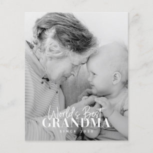 Papier Meilleure grand-mère du monde depuis 20XX Photo si