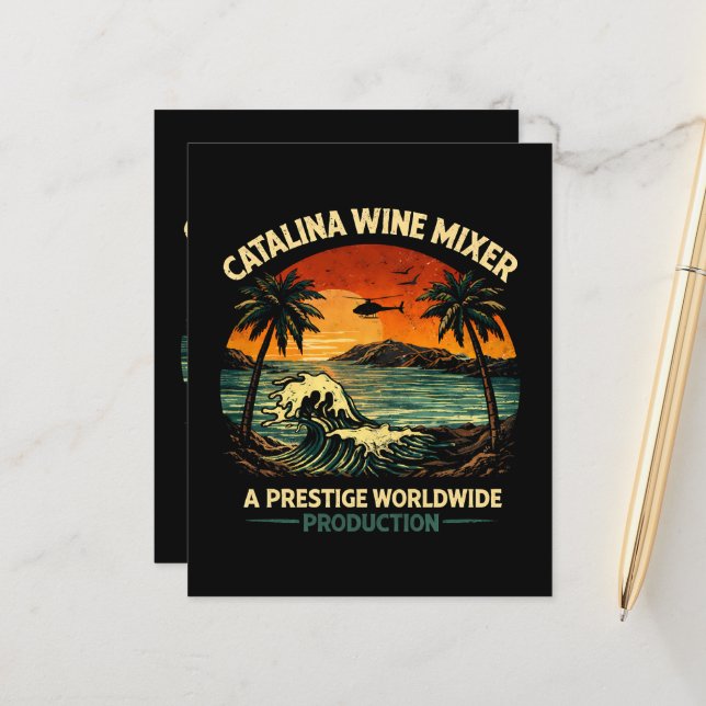 Papier Mélangeur de vin Catalina (Devant/Arrière en situation)