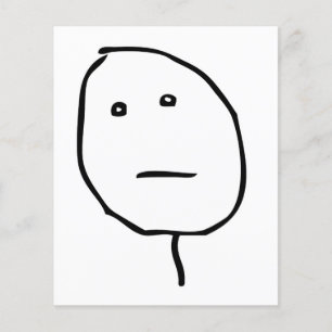 Papier Mème visage de la rage du visage de poker