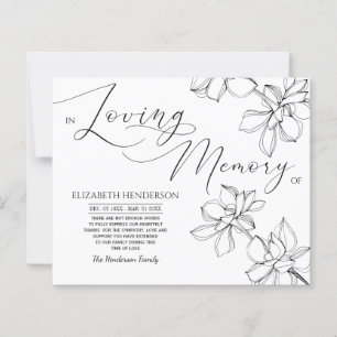 Papier Mémoire/Merci De Sympathie Classique Budget