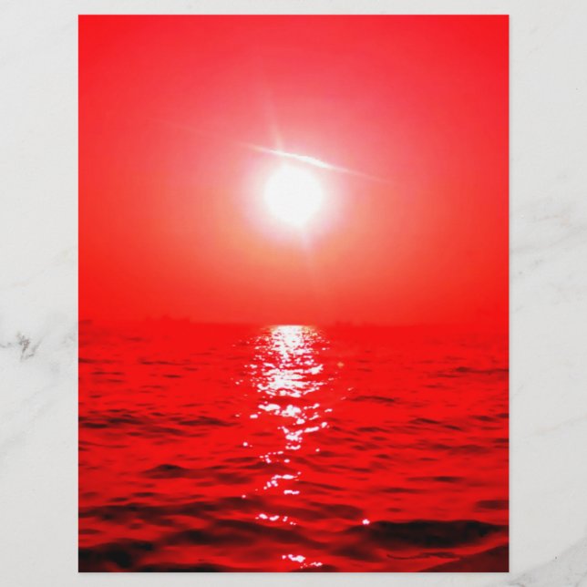 Papier Mer Red Sunset (Devant)