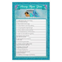 Mermaid Baby shower Nursery Rhyme Jeu #136