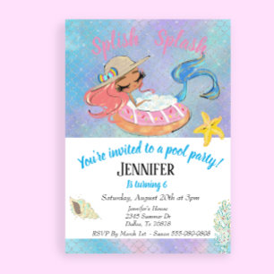 Papier Mermaid Pool Anniversaire du budget de la fête Arc
