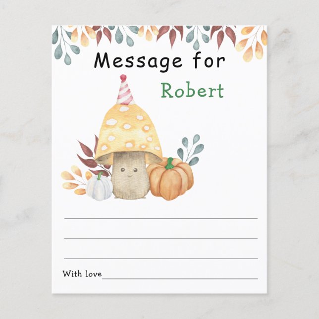 Papier Message de capsule temporelle d'anniversaire de ch (Devant)