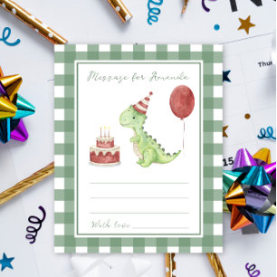Papier Message de capsule temporelle Dino anniversaire