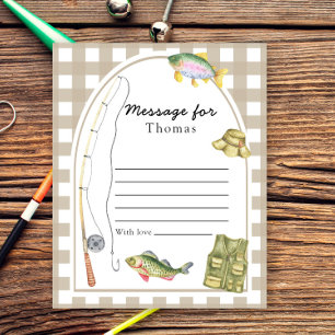 Papier Message de la Capsule de temps Little Fisherman