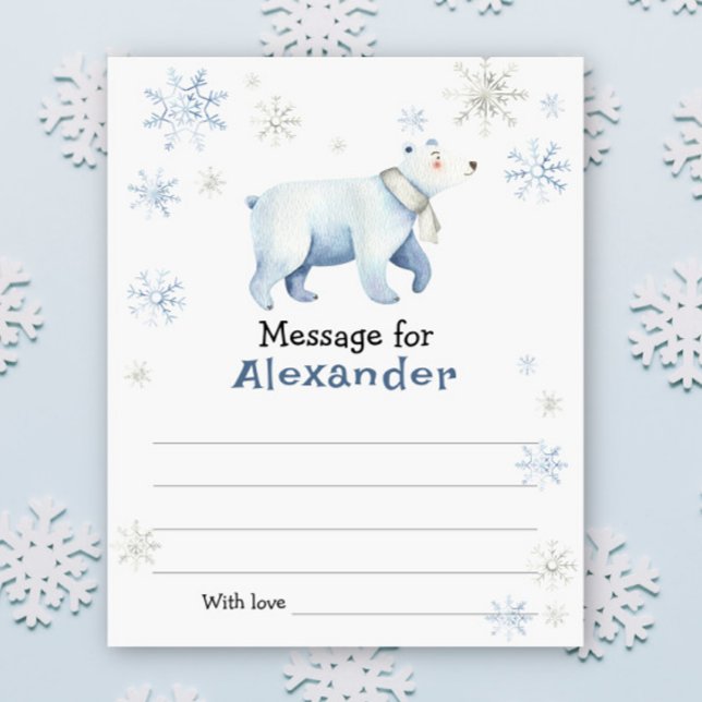 Papier Message de la capsule temporelle de l'ours polaire (Créateur téléchargé)