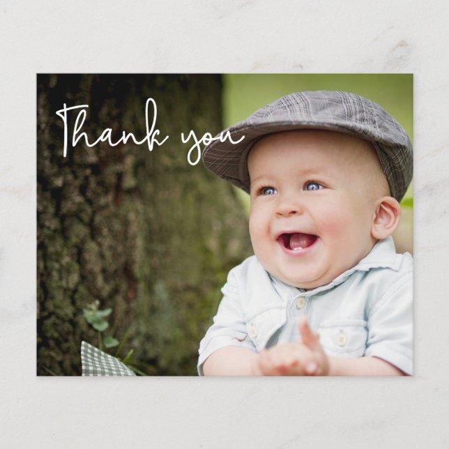 Papier Message photo personnalisé pour le premier anniver (Devant)