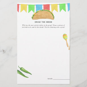 Papier Mexique Fiesta Taco 'à propos de l'amour Fête des 