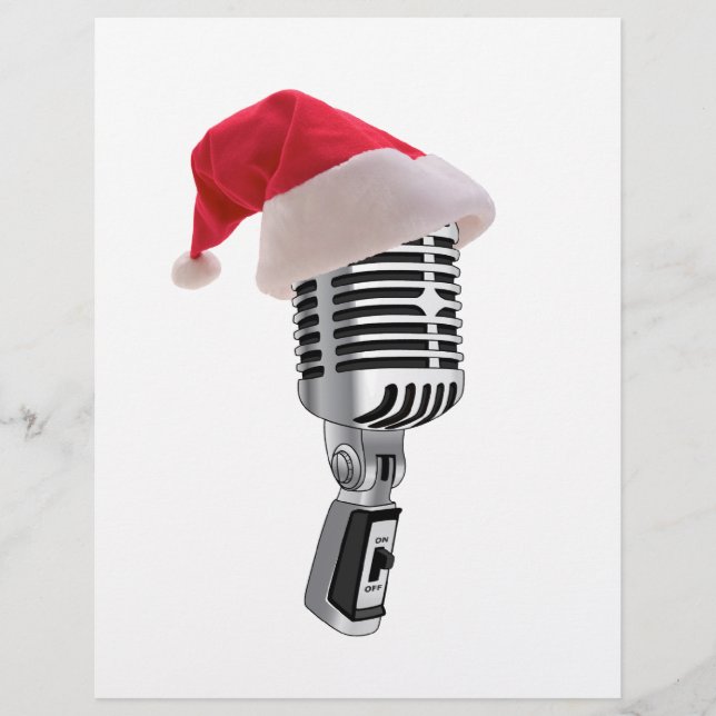 Papier Microphone père Noël (Devant)