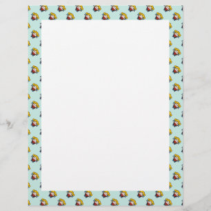 Papier Mignonne fille pixellisée