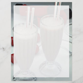 Papier Milkshakes dans des tumeurs en verre