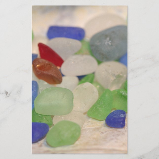Papier Miniatures en verre de plage (Devant)
