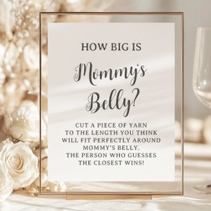 Papier Minimalist How Big is Mommy's Belly Game