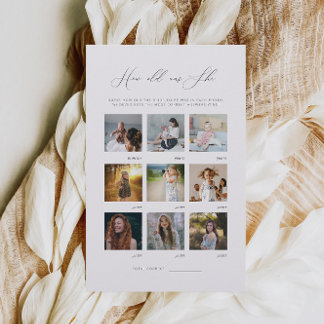 Papier Minimaliste De L'Âge D'Elle Fête des mariées Jeu