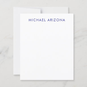 Papier Minimaliste Moderne Simple Nom Propre