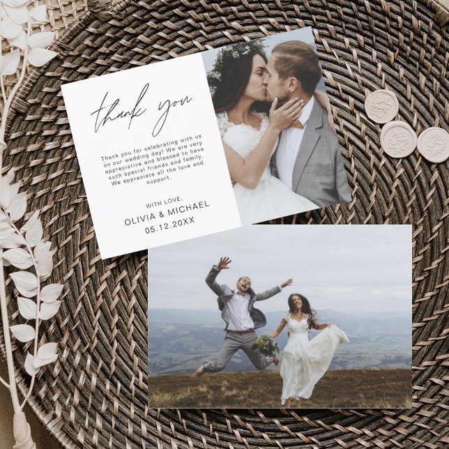 Papier Minimaliste photo Mariage budget (Créateur téléchargé)