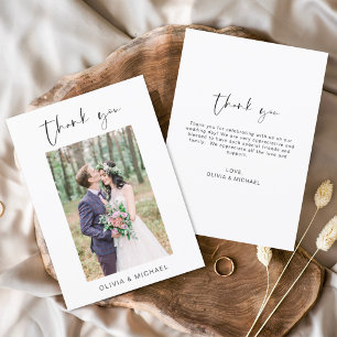 Papier Minimaliste photo Mariage budget